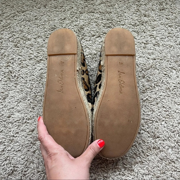 Sam Edelman Carrie Platform Espadrille Slip On Leopard - Picture 3 of 6